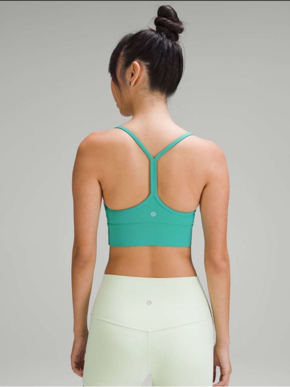 lululemon athletica Flow Y Nulu Longline Bra Tank size 8 Kelly Green Like new!